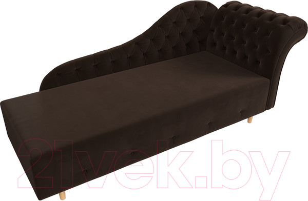 Изображение товара Тахта Лига Диванов Камерон 307 правый / 110103 (микровельвет коричневый)