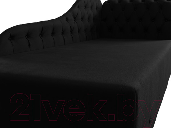 Изображение товара Тахта Лига Диванов Камерон 307 правый / 110106 (микровельвет черный)
