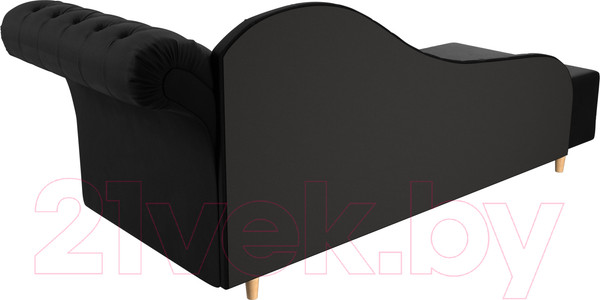 Изображение товара Тахта Лига Диванов Камерон 307 правый / 110106 (микровельвет черный)
