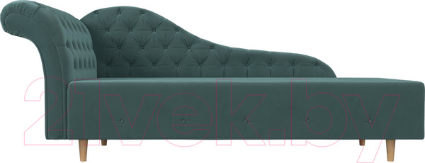 Изображение товара Тахта Лига Диванов Камерон 307 левый / 110091 (велюр бирюзовый)
