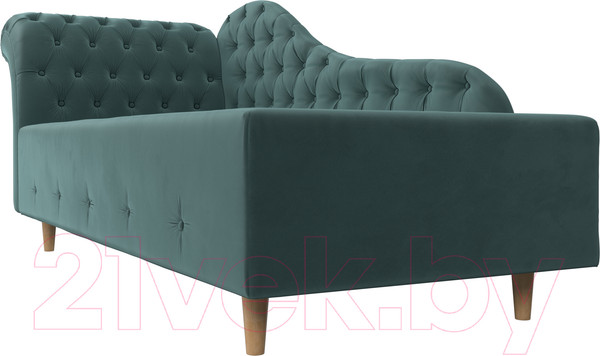 Изображение товара Тахта Лига Диванов Камерон 307 левый / 110091 (велюр бирюзовый)