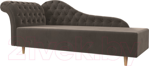 Изображение товара Тахта Лига Диванов Камерон 307 левый / 110094 (велюр коричневый)