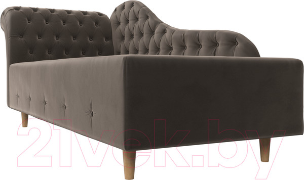 Изображение товара Тахта Лига Диванов Камерон 307 левый / 110094 (велюр коричневый)