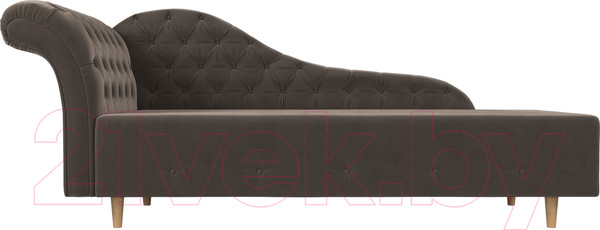 Изображение товара Тахта Лига Диванов Камерон 307 левый / 110094 (велюр коричневый)