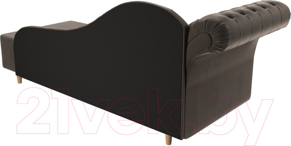 Изображение товара Тахта Лига Диванов Камерон 307 левый / 110094 (велюр коричневый)