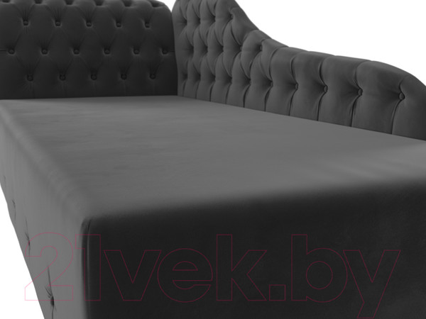 Изображение товара Тахта Лига Диванов Камерон 307 левый / 110095 (велюр серый)