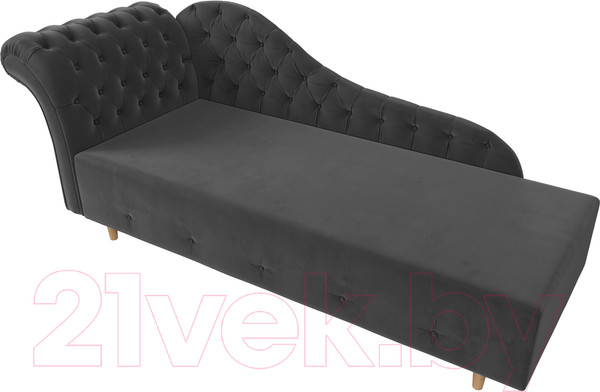 Изображение товара Тахта Лига Диванов Камерон 307 левый / 110095 (велюр серый)