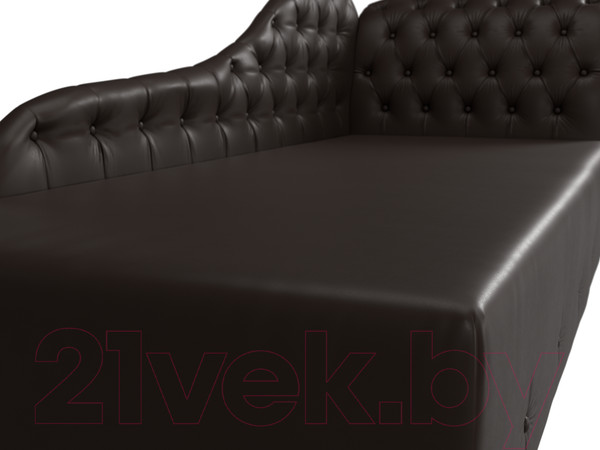 Изображение товара Тахта Лига Диванов Камерон 307 правый / 110112 (экокожа коричневый)