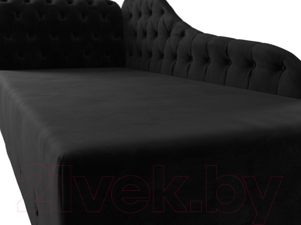 Изображение товара Тахта Лига Диванов Камерон 307 левый / 110097 (велюр черный)