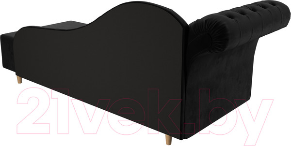 Изображение товара Тахта Лига Диванов Камерон 307 левый / 110097 (велюр черный)