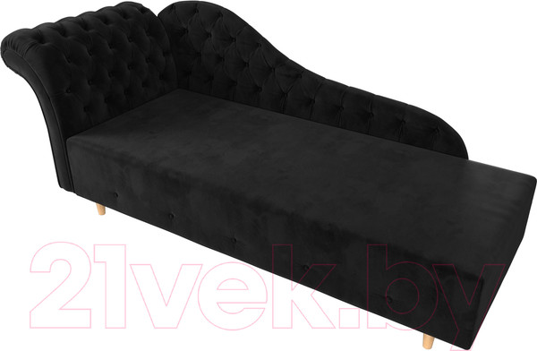 Изображение товара Тахта Лига Диванов Камерон 307 левый / 110097 (велюр черный)