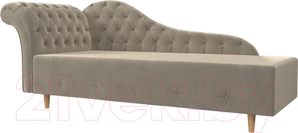 Изображение товара Тахта Лига Диванов Камерон 307 левый / 110098 (микровельвет бежевый)