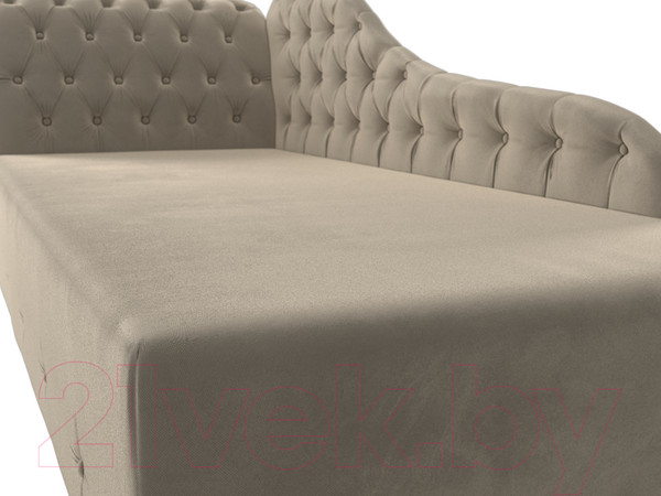 Изображение товара Тахта Лига Диванов Камерон 307 левый / 110098 (микровельвет бежевый)