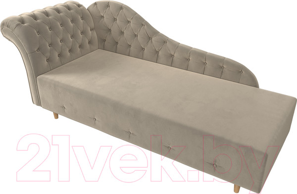 Изображение товара Тахта Лига Диванов Камерон 307 левый / 110098 (микровельвет бежевый)