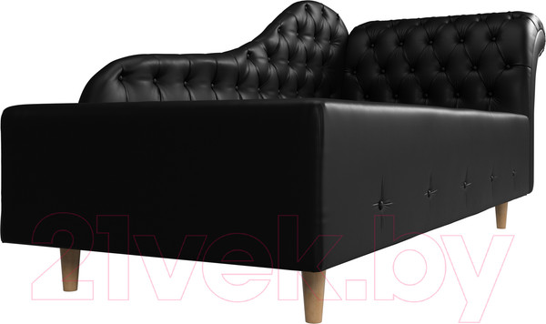 Изображение товара Тахта Лига Диванов Камерон 307 правый / 110113 (экокожа черный)