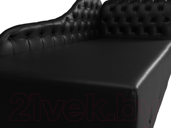 Изображение товара Тахта Лига Диванов Камерон 307 правый / 110113 (экокожа черный)