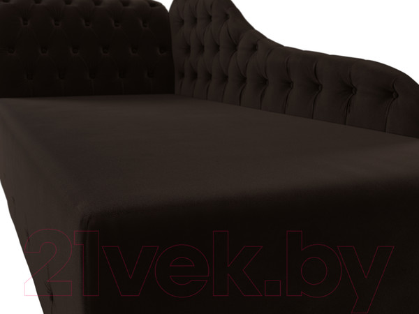 Изображение товара Тахта Лига Диванов Камерон 307 левый / 110103 (микровельвет коричневый)