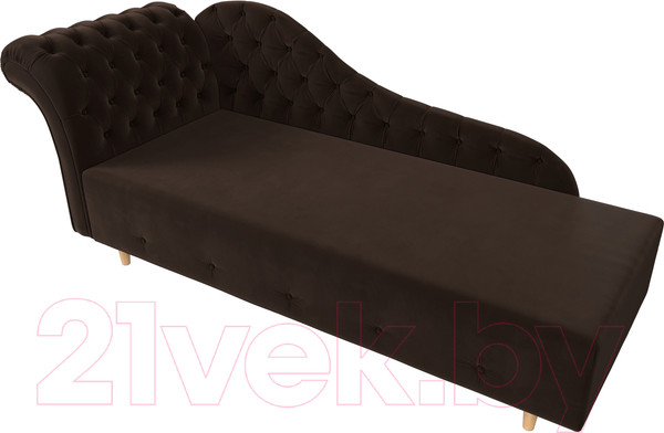Изображение товара Тахта Лига Диванов Камерон 307 левый / 110103 (микровельвет коричневый)