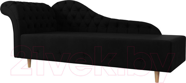 Изображение товара Тахта Лига Диванов Камерон 307 левый / 110106 (микровельвет черный)