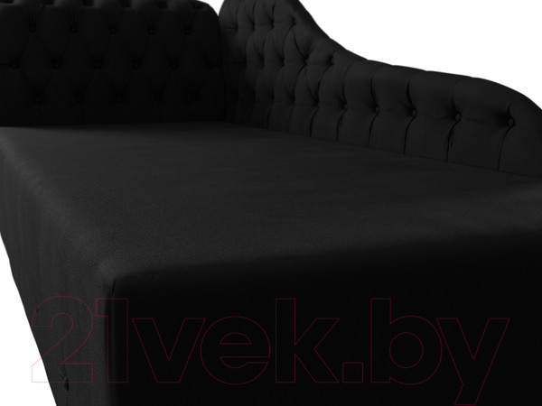 Изображение товара Тахта Лига Диванов Камерон 307 левый / 110106 (микровельвет черный)