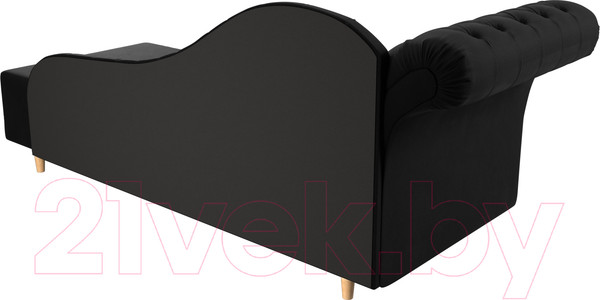 Изображение товара Тахта Лига Диванов Камерон 307 левый / 110106 (микровельвет черный)