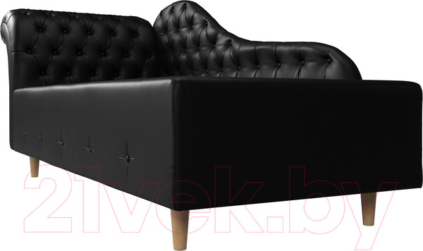 Изображение товара Тахта Лига Диванов Камерон 307 левый / 110113 (экокожа черный)