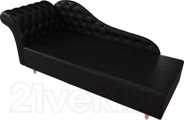 Изображение товара Тахта Лига Диванов Камерон 307 левый / 110113 (экокожа черный)
