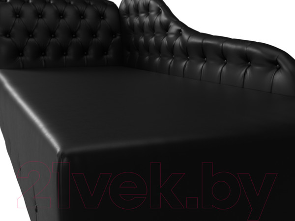 Изображение товара Тахта Лига Диванов Камерон 307 левый / 110113 (экокожа черный)