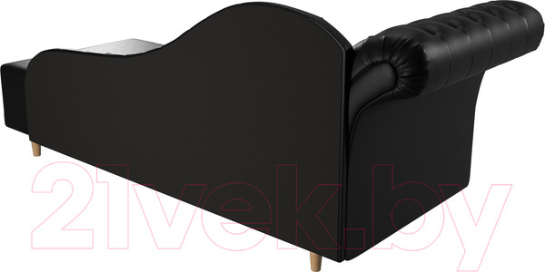 Изображение товара Тахта Лига Диванов Камерон 307 левый / 110113 (экокожа черный)