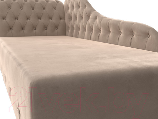 Изображение товара Тахта Лига Диванов Камерон 307 левый / 110090 (велюр бежевый)
