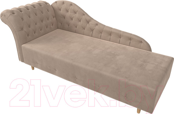 Изображение товара Тахта Лига Диванов Камерон 307 левый / 110090 (велюр бежевый)