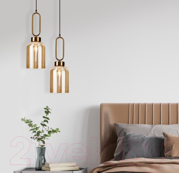 Изображение товара Потолочный светильник Евросвет Flou 50229/1 (янтарный)