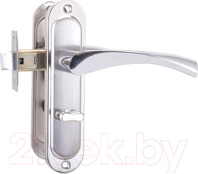 Изображение товара Защелка врезная с фиксацией Стандарт ЗЩД 103/50 L SN (левая, матовый никель)