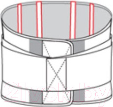 Изображение товара Корсет ортопедический пояснично-крестцовый Польза м.1104 тип 321-I (р.5, черный)