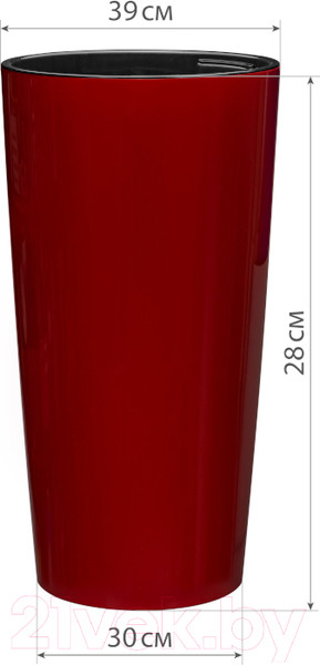 Изображение товара Кашпо Idea Пилар М3088 (бордо)