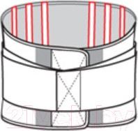 Изображение товара Корсет ортопедический пояснично-крестцовый Польза м.1106 (р.2, черный)