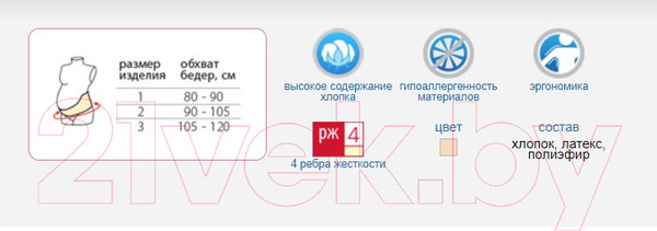 Изображение товара Бандаж дородовой Польза м.0307 (р.1, бежевый)