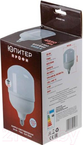 Изображение товара Лампа Юпитер T160 55 Вт 170-240В E27/E40 6400К / JP5087-04