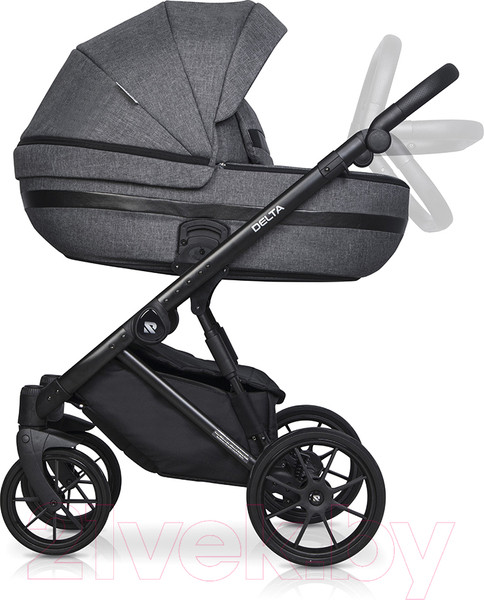 Изображение товара Детская универсальная коляска Riko Basic Delta 2 в 1 (05/темно-серый)