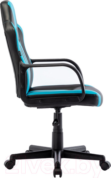 Изображение товара Кресло геймерское Brabix Stripe GM-202 / 532509 (экокожа, черный/голубой)