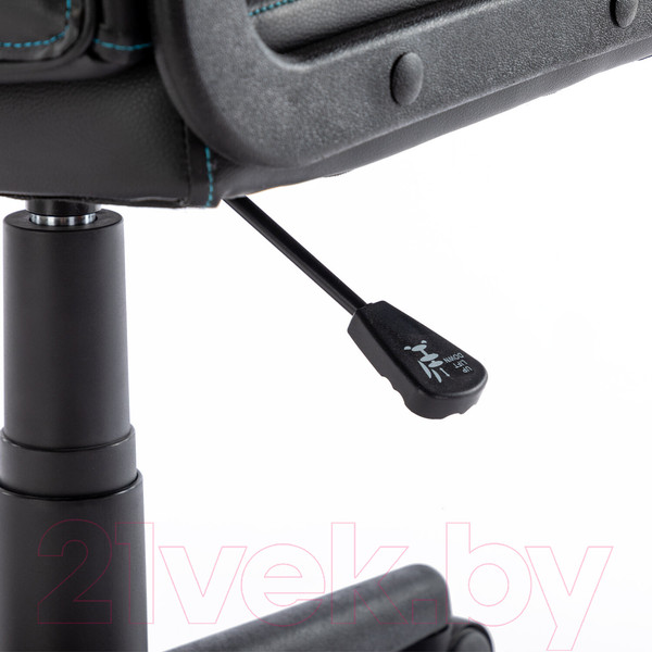 Изображение товара Кресло геймерское Brabix Stripe GM-202 / 532509 (экокожа, черный/голубой)