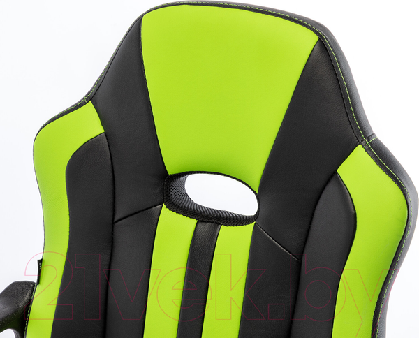 Изображение товара Кресло геймерское Brabix Stripe GM-202 / 532511 (экокожа, черный/зеленый)