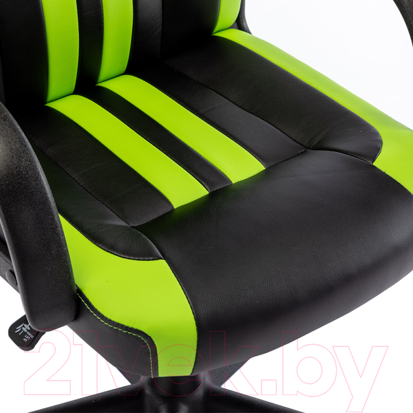 Изображение товара Кресло геймерское Brabix Stripe GM-202 / 532511 (экокожа, черный/зеленый)