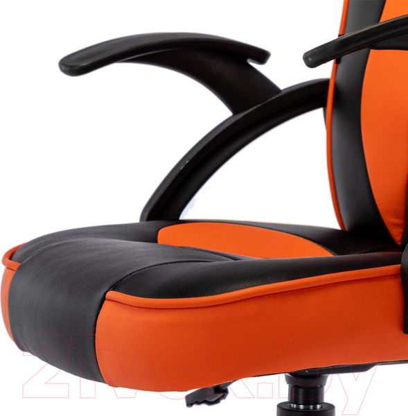 Изображение товара Кресло геймерское Brabix Stripe GM-203 / 532513 (экокожа, черный/оранжевый)