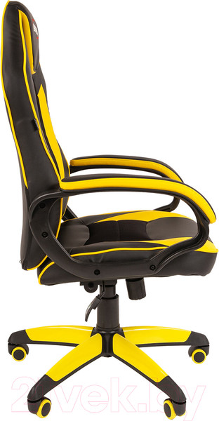 Изображение товара Кресло геймерское Brabix Blaze GM-162 / 532579 (TW/экокожа, черный/желтый)