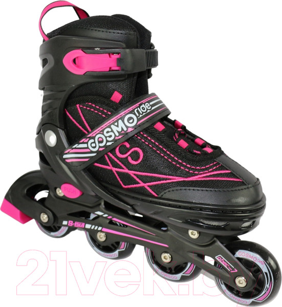 Изображение товара Роликовые коньки CosmoRide Freerider (р-р 39-42, черный/розовый)