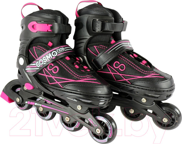 Изображение товара Роликовые коньки CosmoRide Freerider (р-р 39-42, черный/розовый)