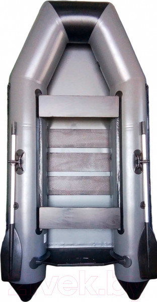 Изображение товара Надувная лодка Vivax Т280 с ковриком-сланью (без киля, серый/черный)