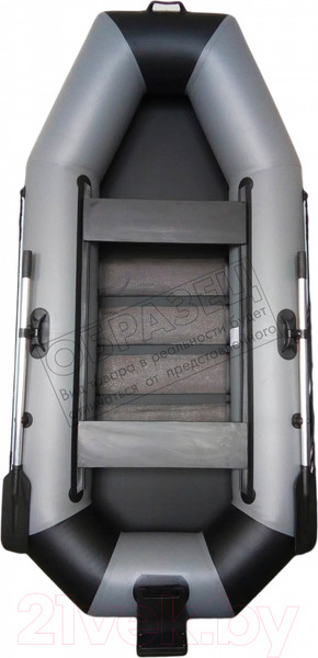 Изображение товара Надувная лодка Vivax К270Т с полом-книгой (без киля, серый/черный)