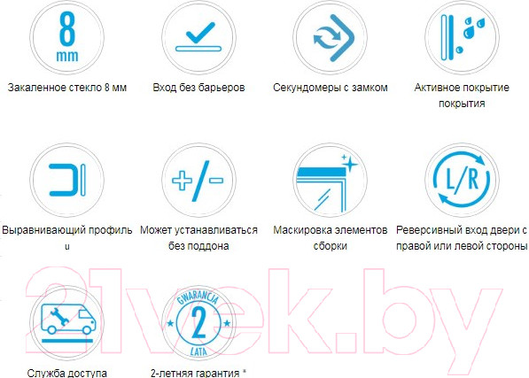 Изображение товара Душевая дверь Deante Hiacynt KQH 014P